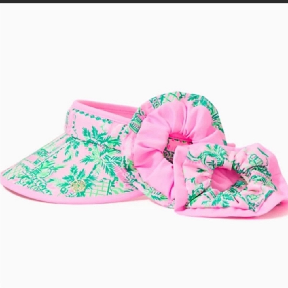 Lilly Pulitzer visor and scrunchie set
